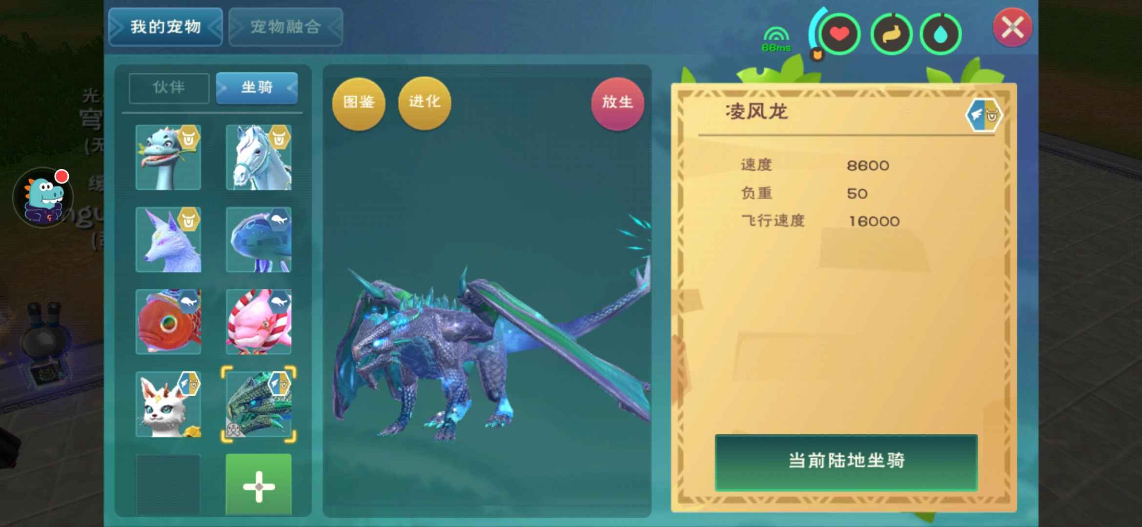 创造与魔法风龙半极品号号