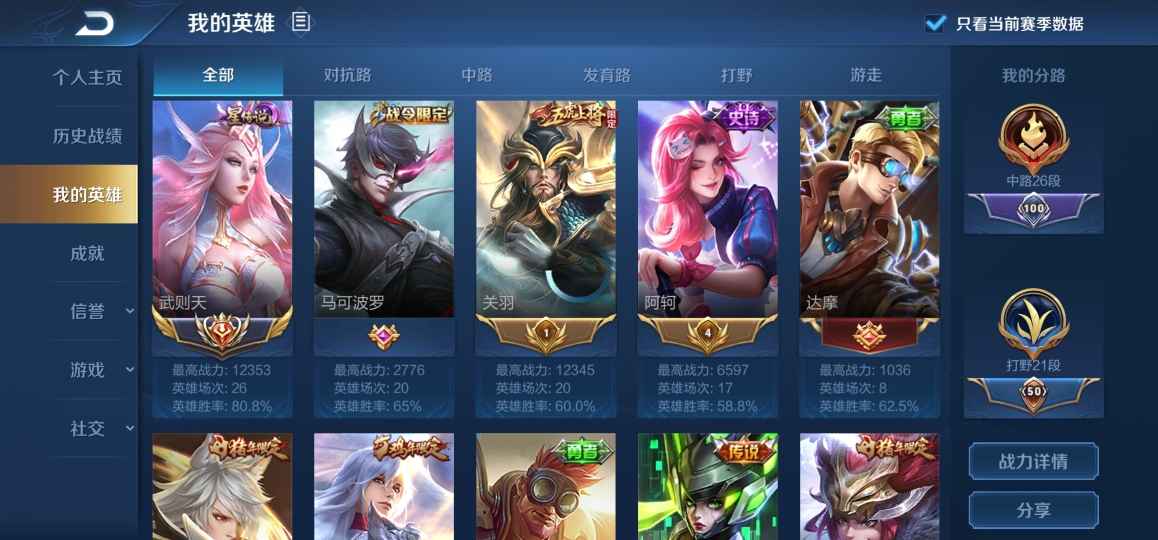 王者荣耀【108英雄255皮肤】历史国武则天贵7穿越贵8 飞车