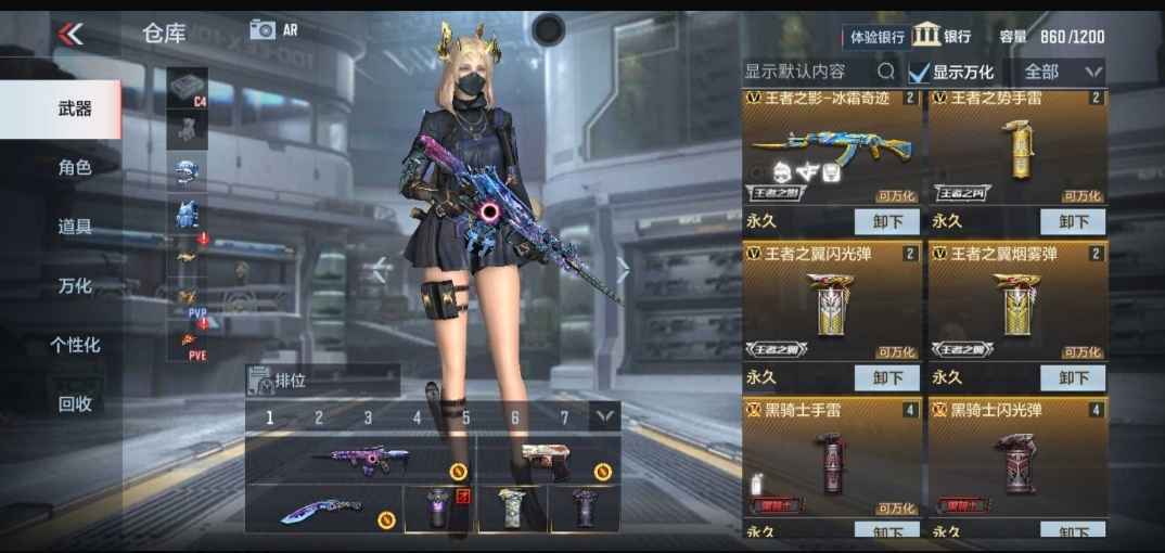 穿越火线：枪战王者【116级】星象 四王者多皮肤