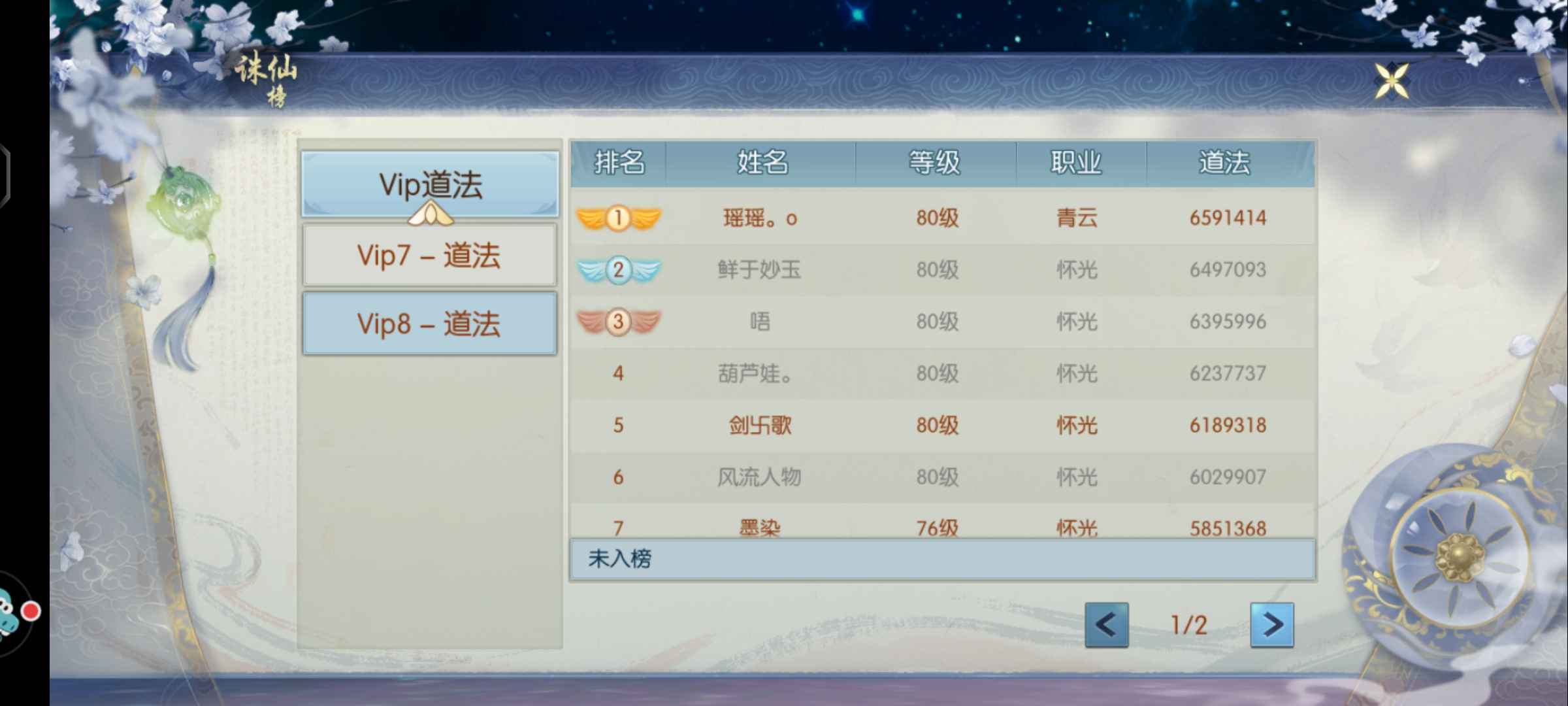 诛仙【80级怀光】v7榜一,炼器13.14,15