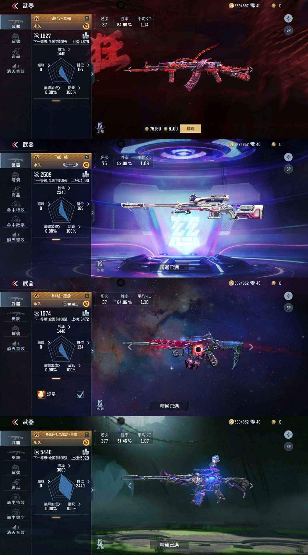 穿越火线：枪战王者【150级】慈奉先星象黑宝葫 王怒影锋子涵
