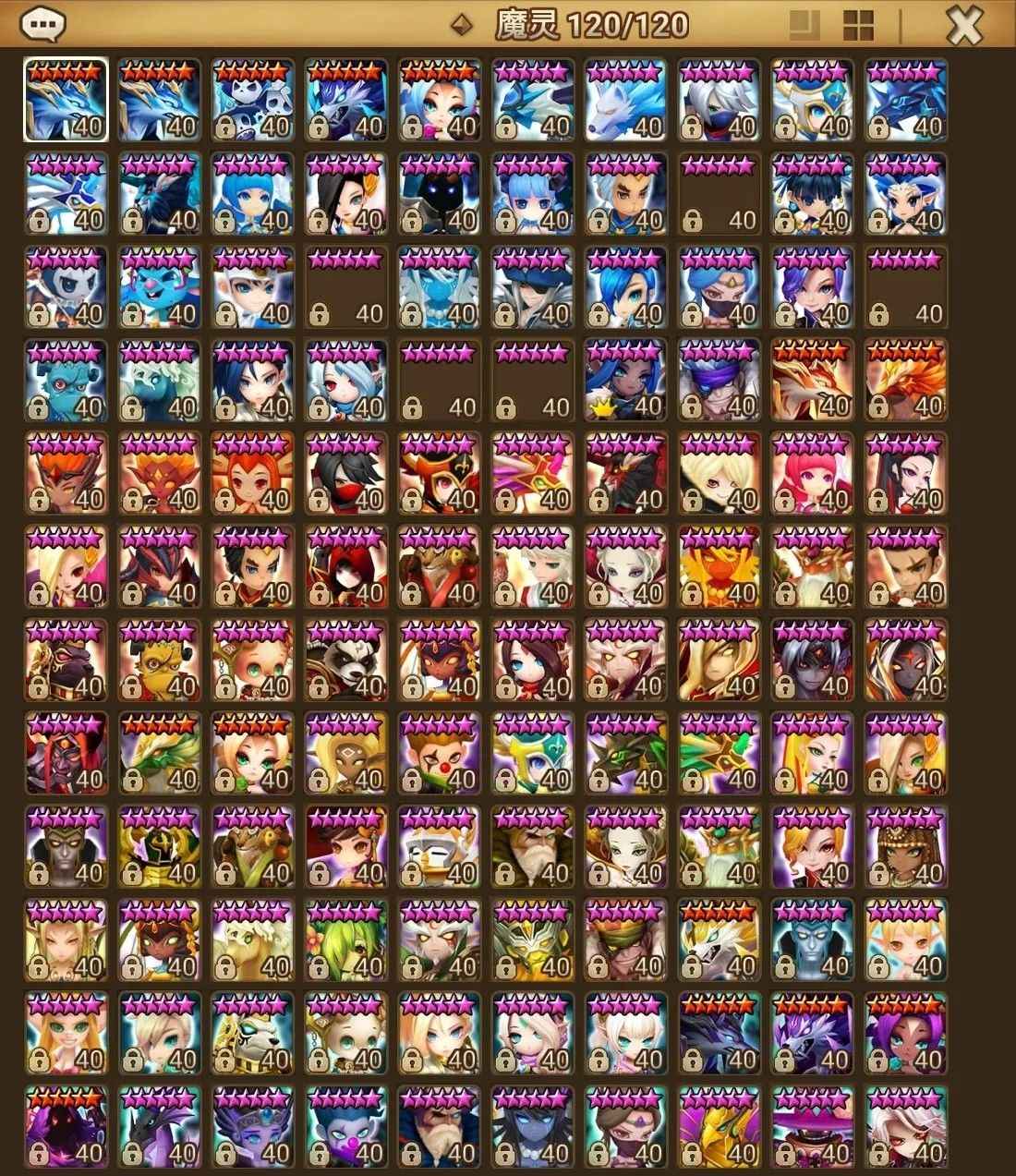 魔灵召唤【50级】一百多个六星老账号rta3金号
