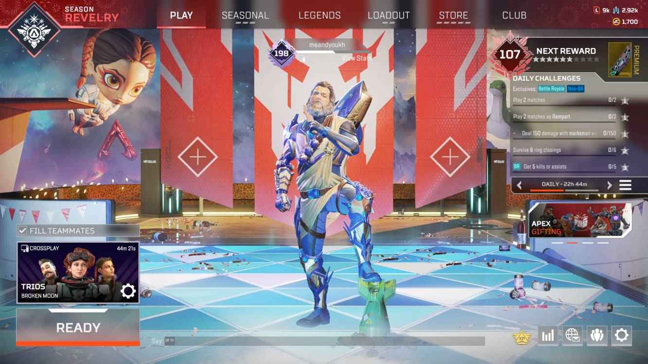Apex英雄【198级】198级24金1700金币3K