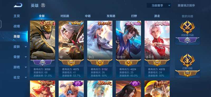 王者荣耀【30级】历史多金标，限定皮肤多