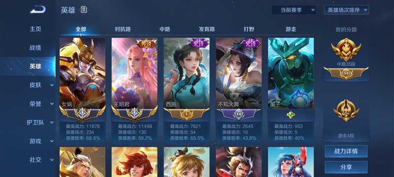 王者荣耀【30级】7月双国标国服王昭君女娲