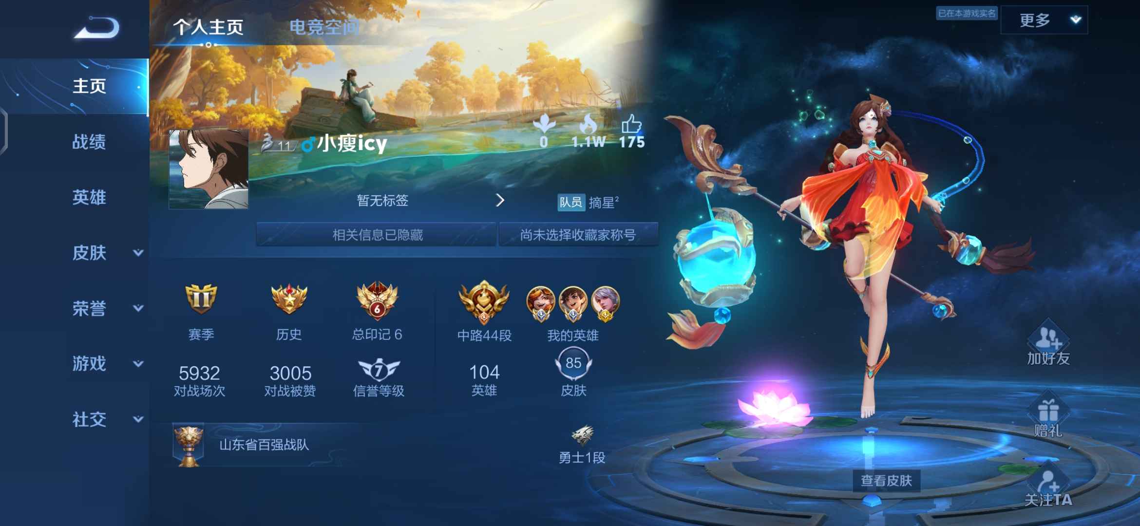 王者荣耀【苹果版】【104英雄84皮肤】战力号，数字标！自己看图有二次