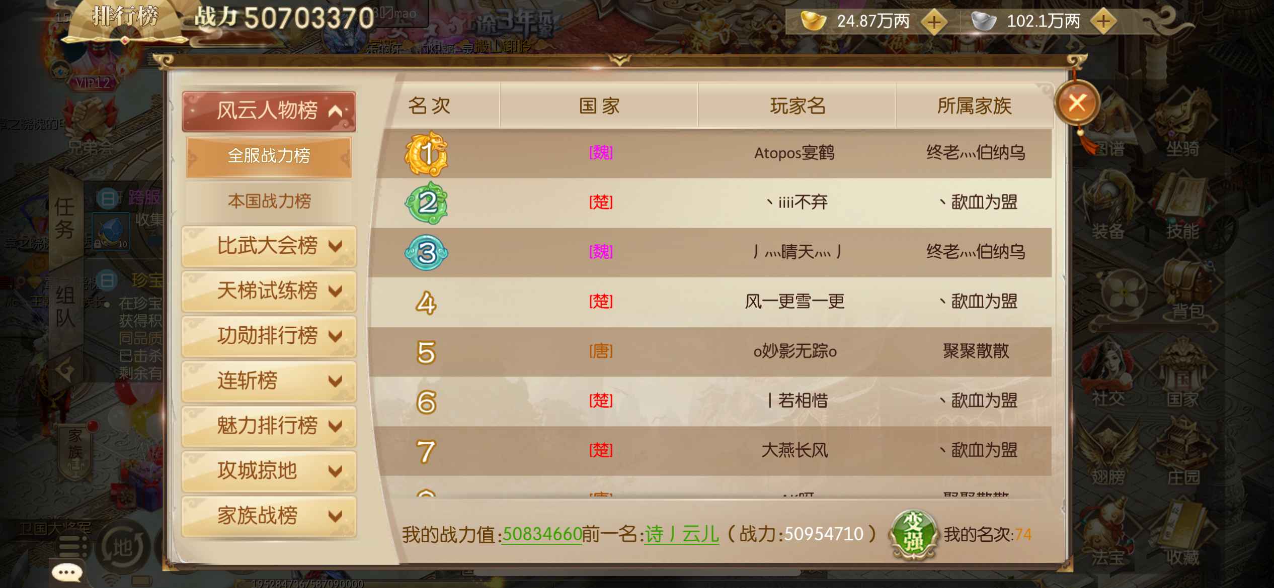 征途2手游【苹果版】【150级】底子好，低价出售。