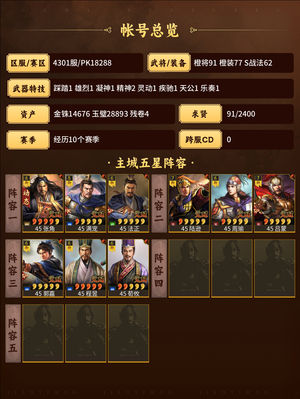 三国志战略版v6账号，40000金猪