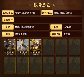 三国志战略版已开5，薪火7000金珠