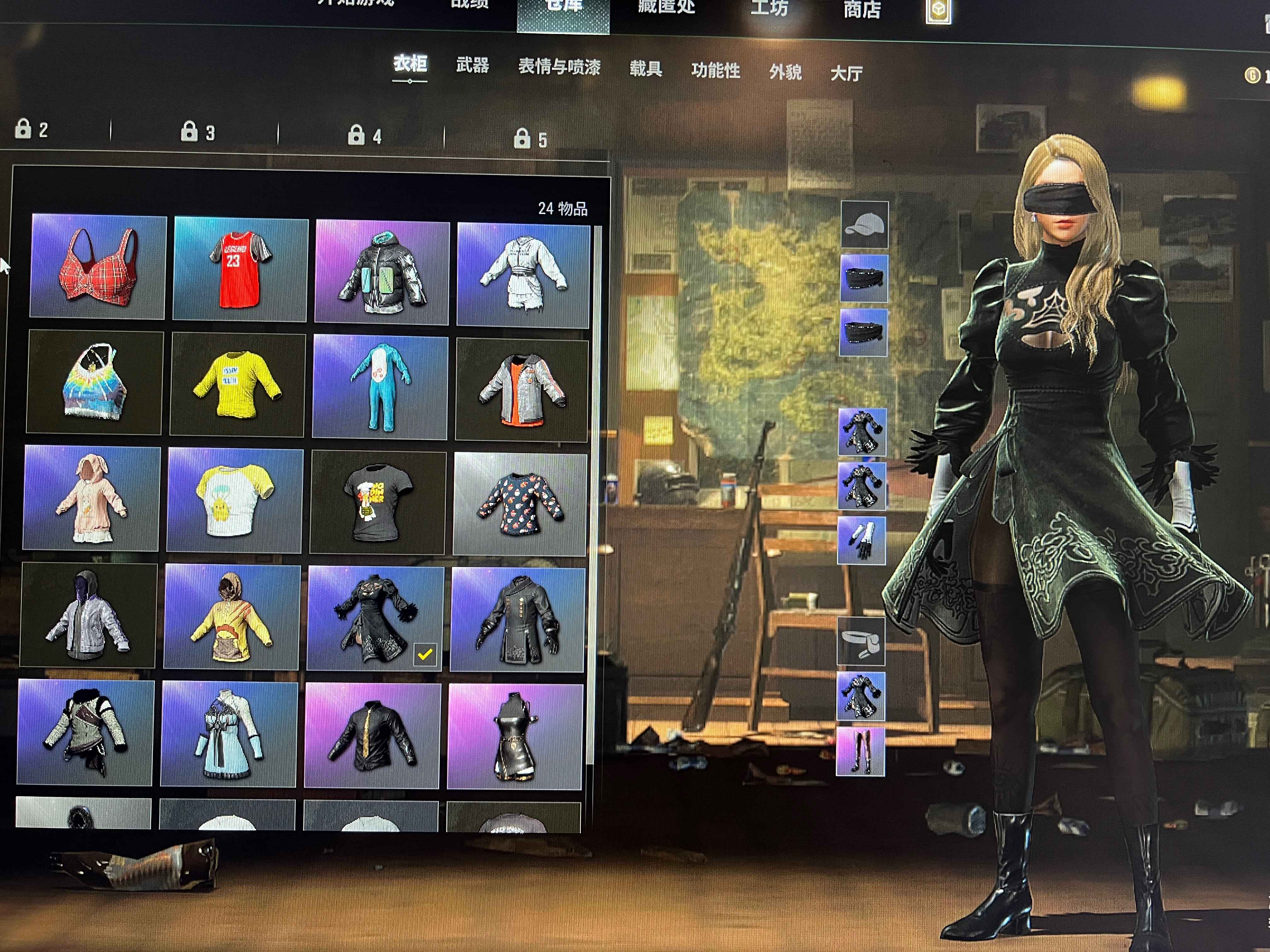 绝地求生（PUBG）尼尔PGC悲喜粉头首尔裤全套