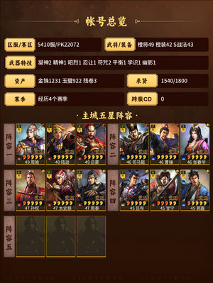 三国志战略版阵容战法齐全