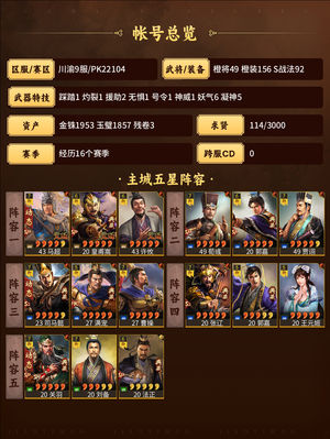 三国志战略版无惧满红皇马枪富贵骑太尉盾法官