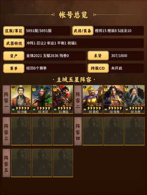 三国志战略版真桃源三仙战法齐全装备好有金珠