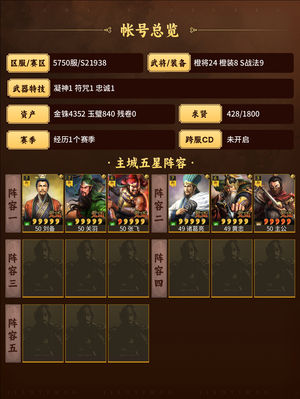 三国志战略版桃园，天枪，马上5 1