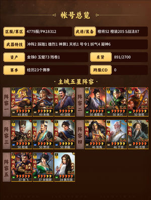 三国志战略版全服贡献第四