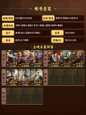 三国志战略版十赛季满红皇马特技全、卡池厚