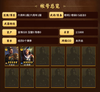 三国志战略版周年庆一服坑位号