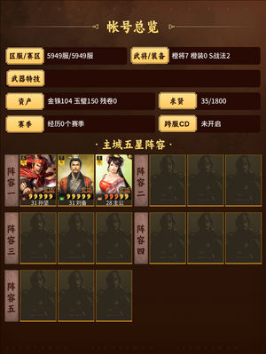三国志战略版大月卡天枪二等一诸葛刘备