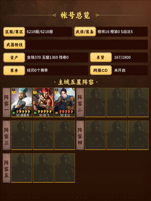 三国志战略版低价甩，核心多