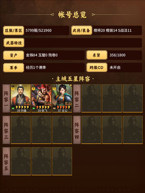 三国志战略版势力前十，主力39级
