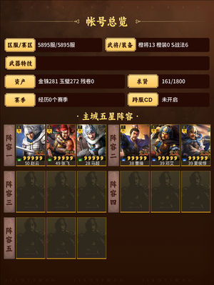 三国志战略版五虎魏骑双月卡