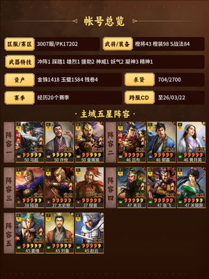 三国志战略版退游处理了，都是满配