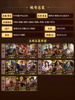 三国志战略版进度号，装备豪华