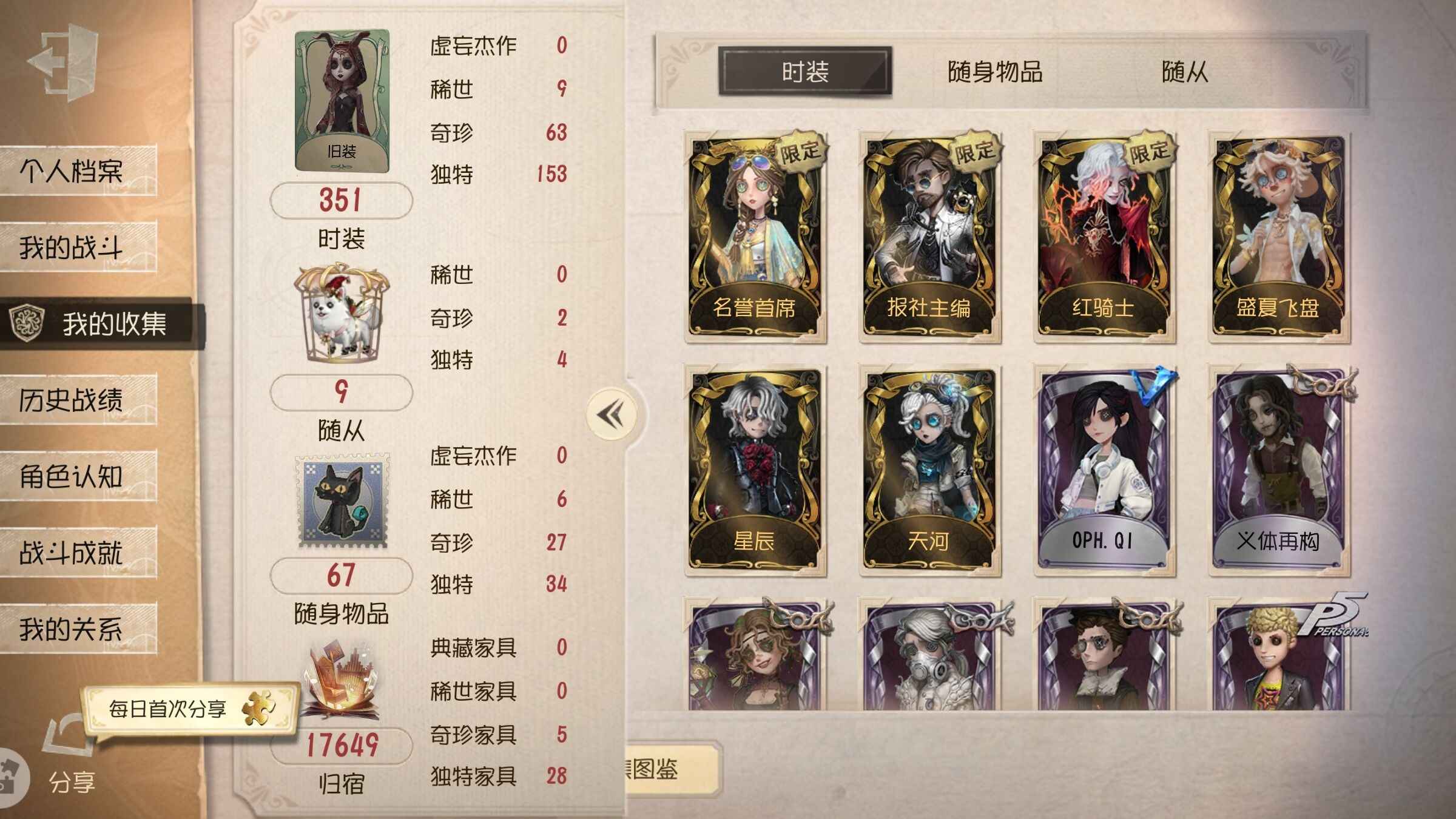 第五人格【36级】第五渠道服