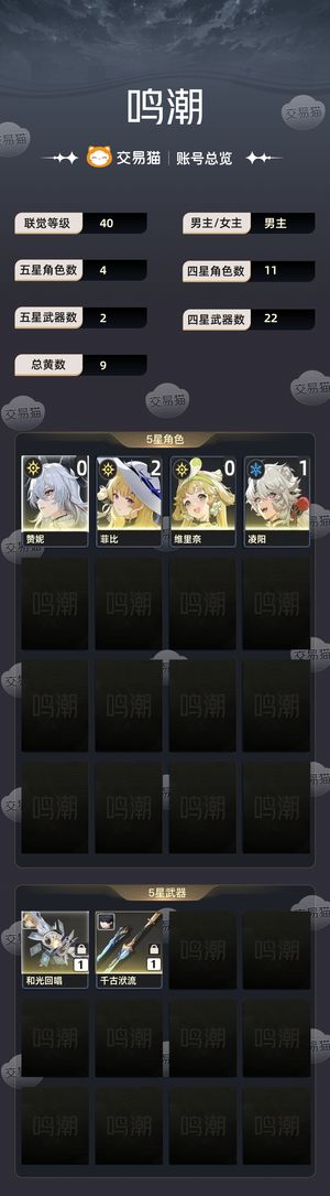 鸣潮【40级】 21菲比00赞妮