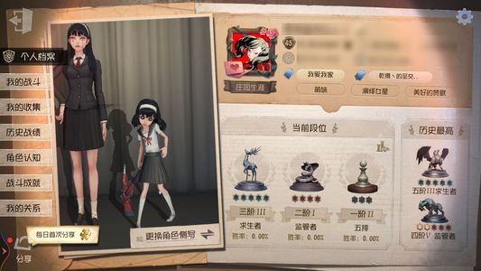 第五人格【45级】川上富江等多赛季推理之境皮肤