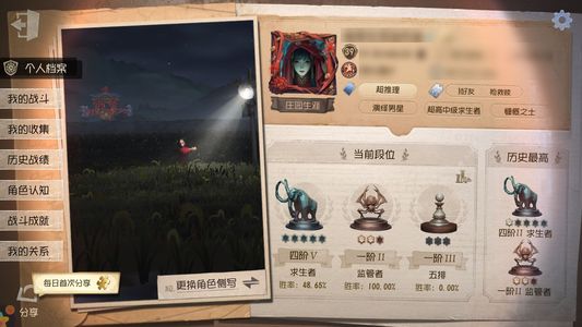 第五人格【39级】 多限定，有太宰，中岛敦，聂莫黎