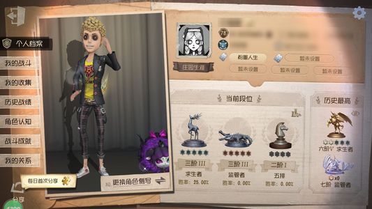 第五人格【78级】蚀日者猎龙者惊鸿招风套中也