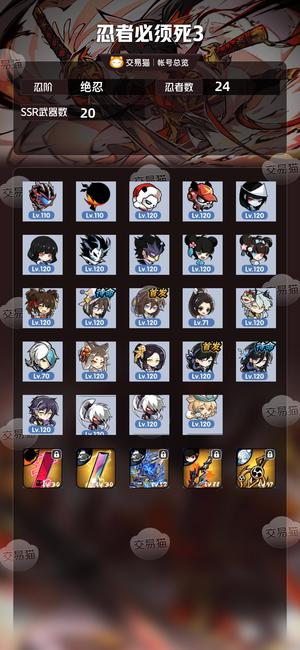 忍者必须死3【 忍阶】 一区高配，深渊一梯度号