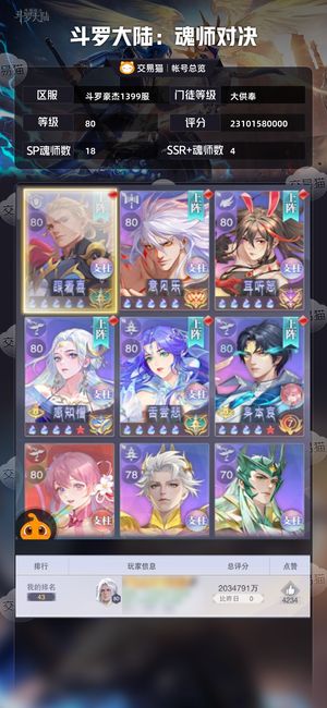 斗罗大陆：魂师对决【大供奉,80级】便宜大供奉，