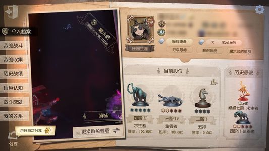 第五人格【98级】历史S牌魔术神眷鸽子P5双觉