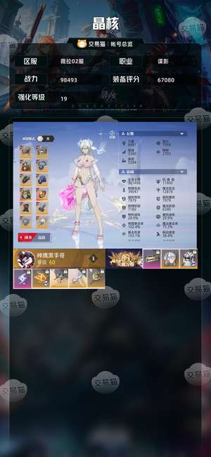晶核【谍影战力98493】9.8万战力