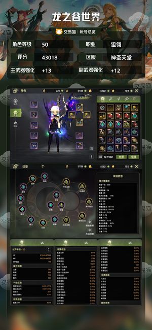 龙之谷世界【50级狙翎】300块够你一条烟钱不