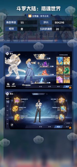 斗罗大陆：猎魂世界【55级】万氪 红2.5老虎阿银 半年卡