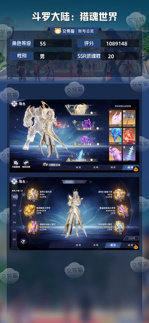 斗罗大陆：猎魂世界【55级】红5白虎红四锤子，
