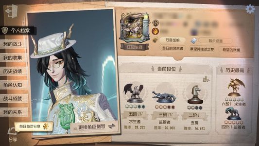 第五人格【139级】4虚妄，5w氪还有3万8回声