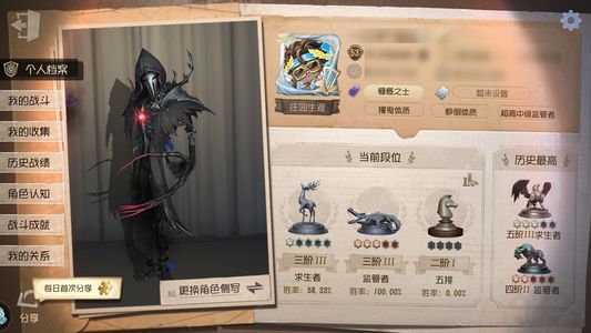 第五人格【53级】 寒香舞岩鸽小玉潮奈20金