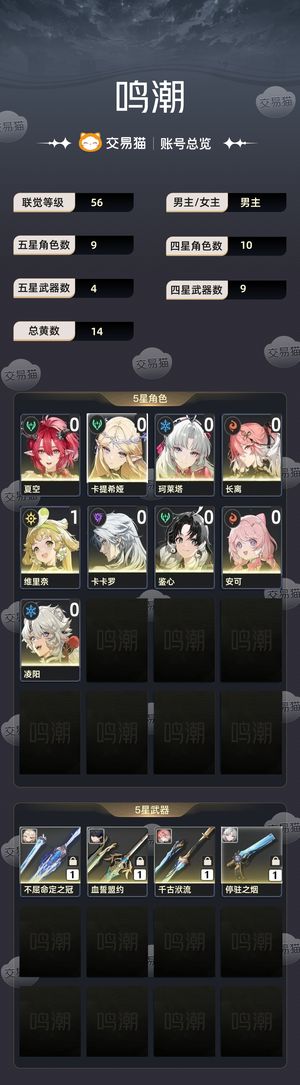 鸣潮【56级】 01卡提长离