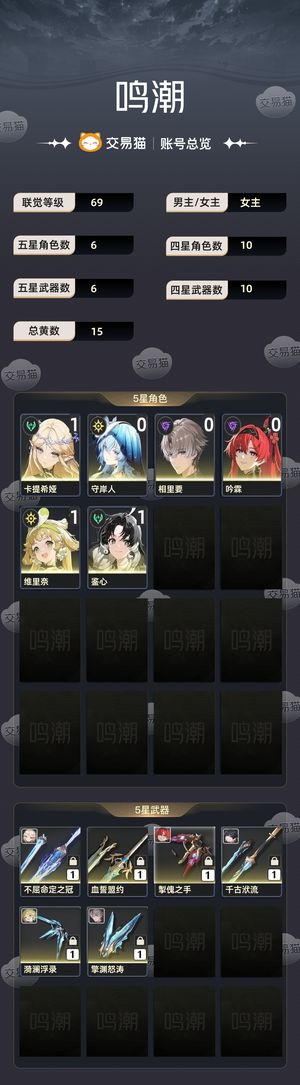 鸣潮【69级】 没时间玩了