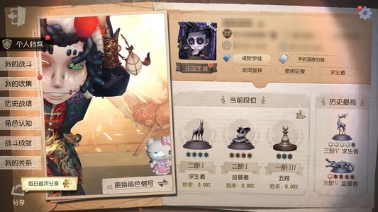 第五人格【22级】麦克年金加挂件