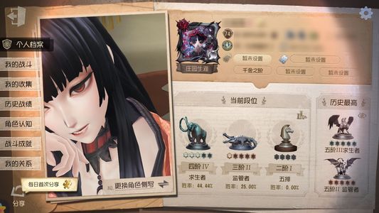 第五人格【74级】 第五人格o渠号