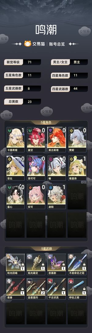 鸣潮【71级】 回归号能拿的很多