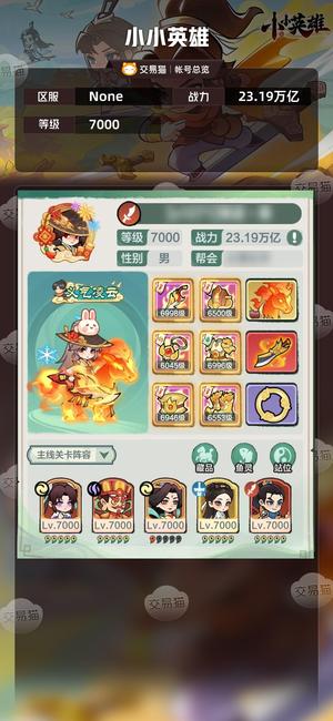 小小英雄【区服 ,战力23.19万亿】小氪 肝玩家，持续更新