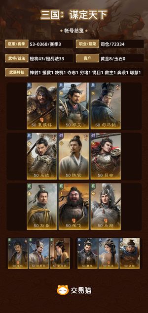 三国：谋定天下【赛季3】 双减司马懿带皮肤