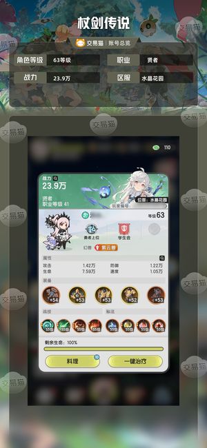 杖剑传说【63级】二转贤者出