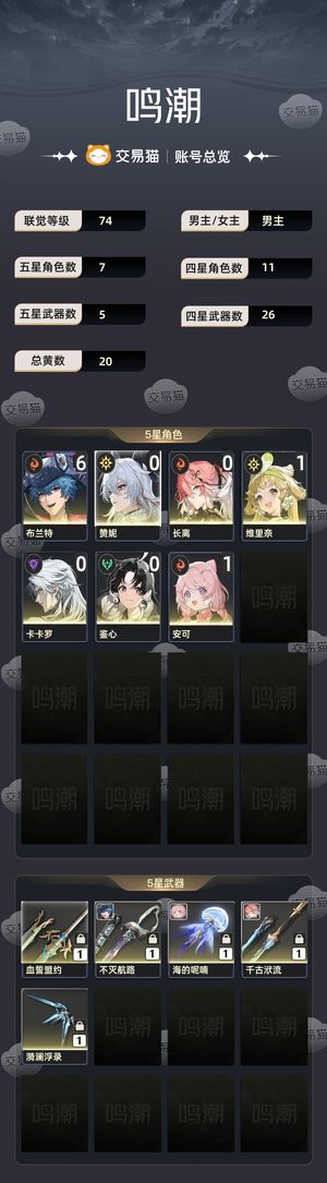 鸣潮【74级】 61船长号